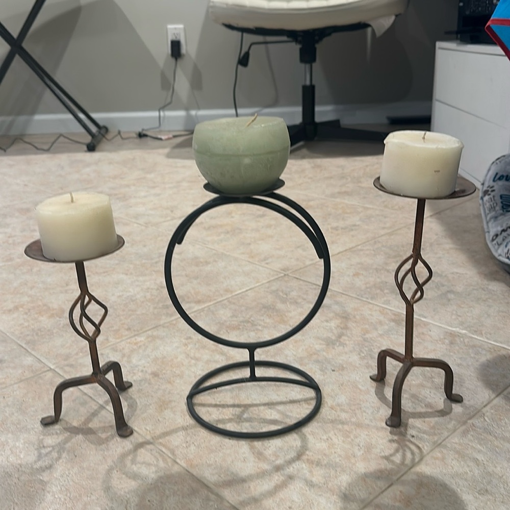 Candle and stands